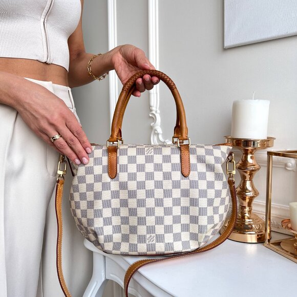 Authentic Louis Vuitton Riviera pm Azur damier shoulder tote  FL2124 B0903 - Picture 1 of 16